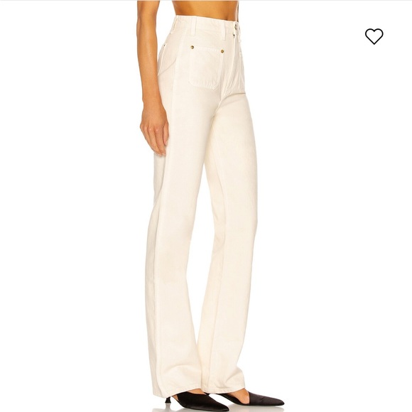 KHAITE Women's Cream Jeans Size 29 - Picture 2 of 12